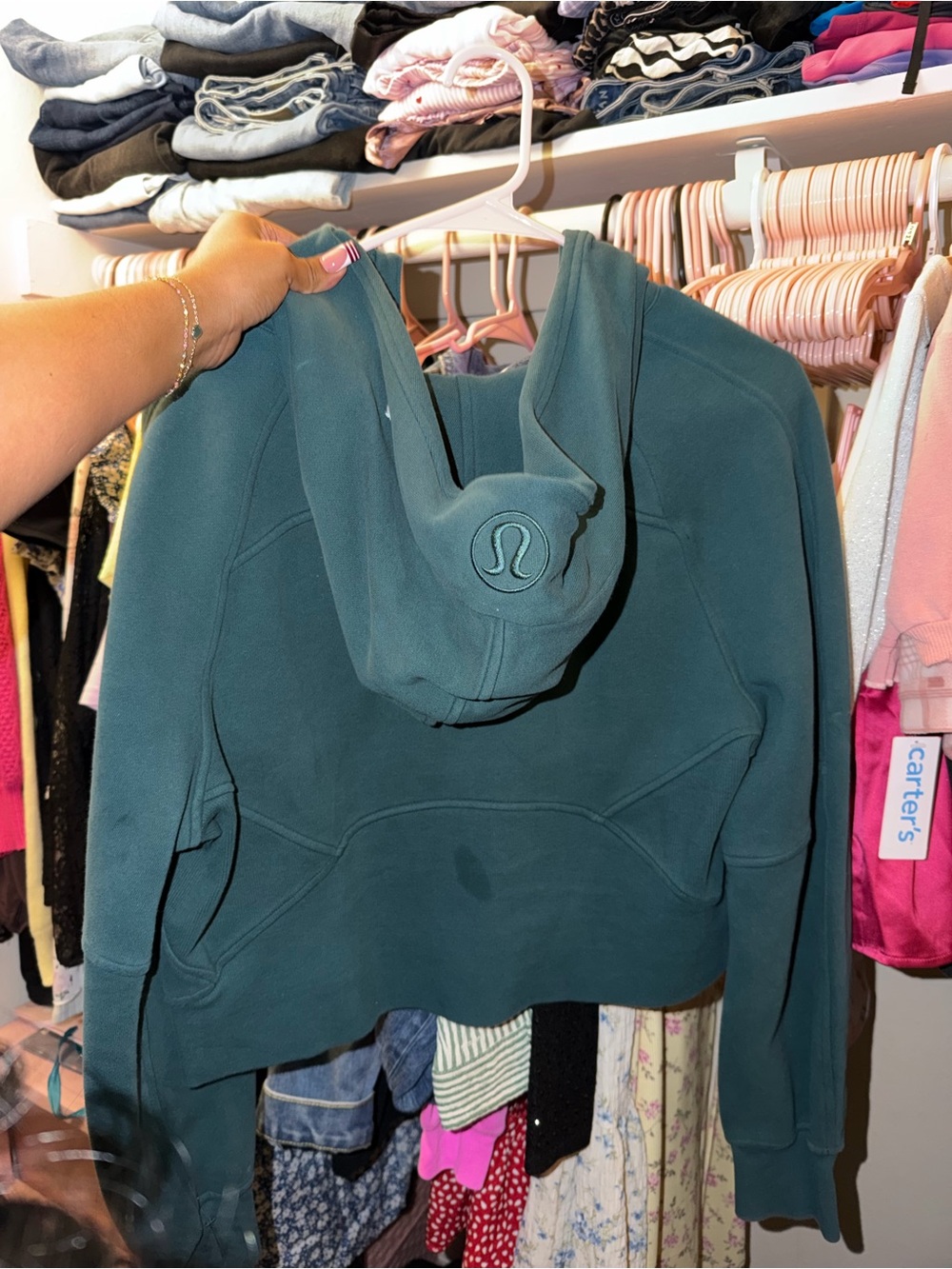 lululemon athletica Teal Pullover Hoodie